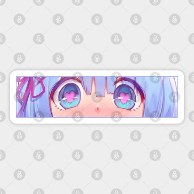 Lewd Rem Eyes Sticker by cocorf